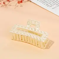 Краб для волос "Синтия" прямой, 9 см, белый