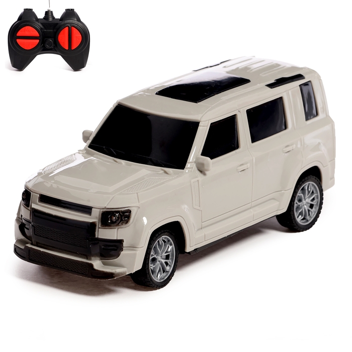 Джип радиоуправляемый «Крузер», работает от батареек, цвет бежевый Джип радиоуправляемый «Крузер», работает от батареек, цвет бежевый