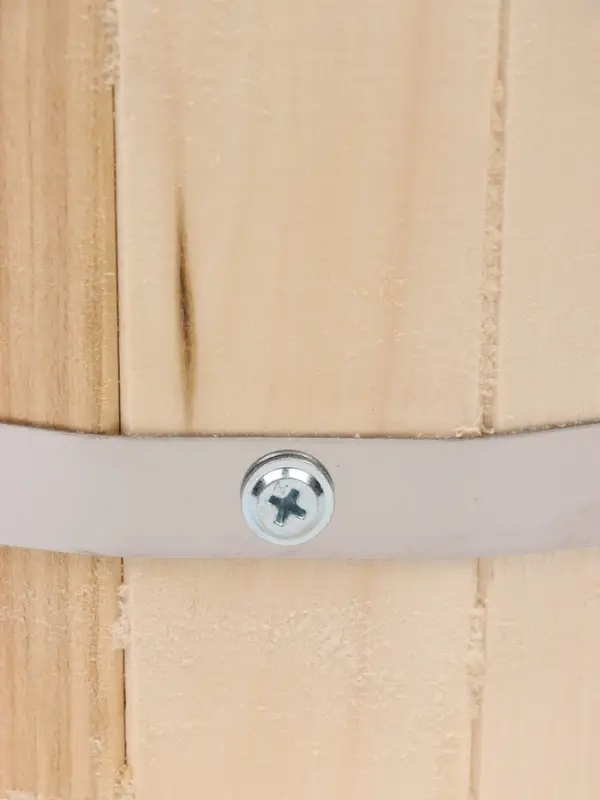 Ведро для бани и сауны, 7 л, липа, оцинкованная вставка, ручка - верёвка, &laquo;Добропаровъ&raquo;