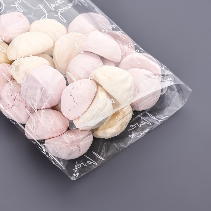 Пакет фасовочный БОПП, с донной складкой, Пакет фасовочный БОПП, с донной складкой, "Любовь" 15*30 см набор 50 шт