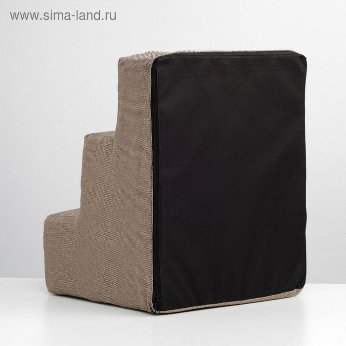 Лесенка для животных  Лесенка для животных "Пижон", рогожка, 34 х 40 х 30 см, бежевая