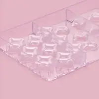 Форма для конфет и шоколада &laquo;Блеск&raquo;, 18 ячеек, 20&times;12&times;2.5 см, пластик, прозрачная