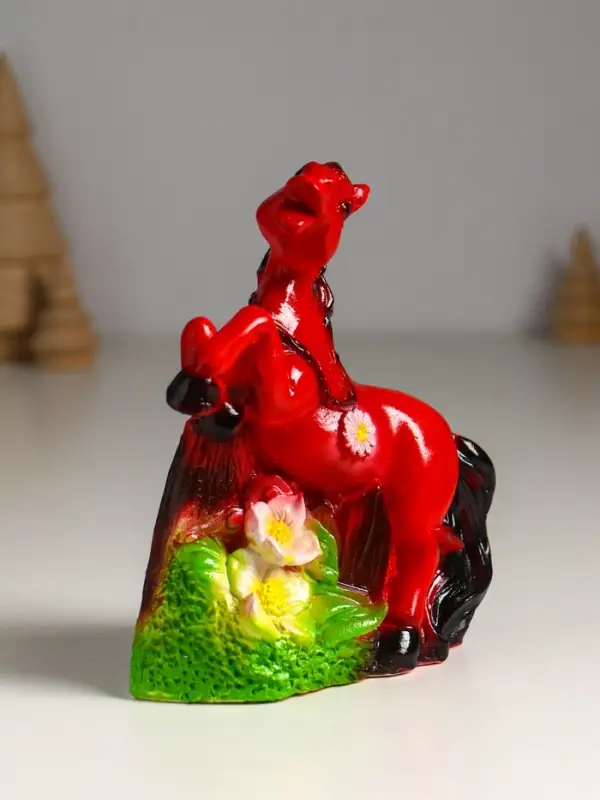 Копилка Копилка "Огненный конь с цветами" 14,5х12,5х6,5 см,