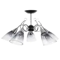 Светильник потолочный BayerLux &laquo;Марианна&raquo;, люстра 5хЕ27, 40 Вт, чёрный, 69&times;69&times;32.5 см