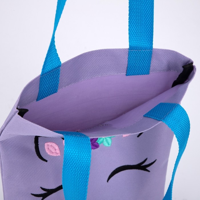 Шопер детский для девочки с допиками «Единорожик», 32х23см Шопер детский для девочки с допиками «Единорожик», 32х23см