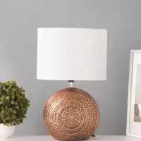 Лампа настольная RISALUX &laquo;Аико&raquo;, 15 Вт, Е14, коричневая, 25&times;15&times;37 см