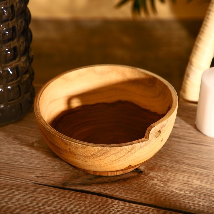 Салатник 18х18х9 см, тиковое дерево Салатник 18х18х9 см, тиковое дерево