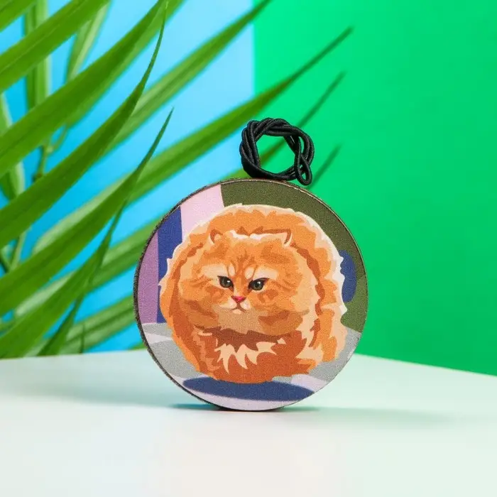 Подвеска автомобильная Grand Caratt Летающий кот, дерево, войлок Подвеска автомобильная Grand Caratt Летающий кот, дерево, войлок