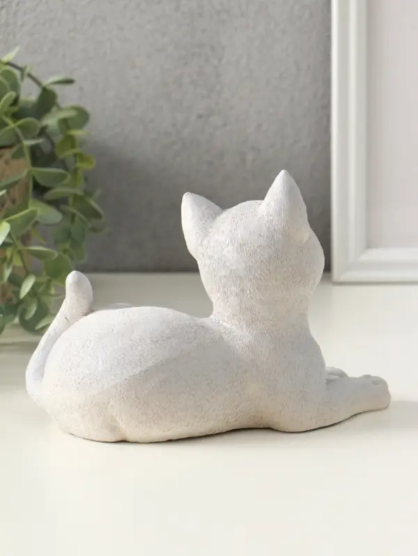 Фигурка &laquo;Кошка лежит&raquo;, 13&times;17&times;12 см, гипс, серый