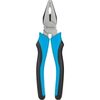 Плоскогубцы 180 мм Topfort из углеродистой стали с ручкой из ПВХ