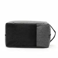 Сумка для обуви на молнии, 32&times;17&times;8 см, с ручкой, серая