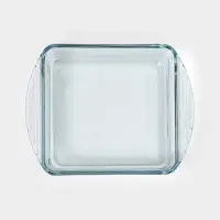 Форма для запекания Paşabah&ccedil;e Borcam, 1.04 л, 20.9&times;16.5 см, прямоугольная, жаропрочное стекло, прозрачная