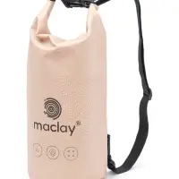 Гермомешок туристический maclay, 10 л, 500D, с лямкой, бежевый