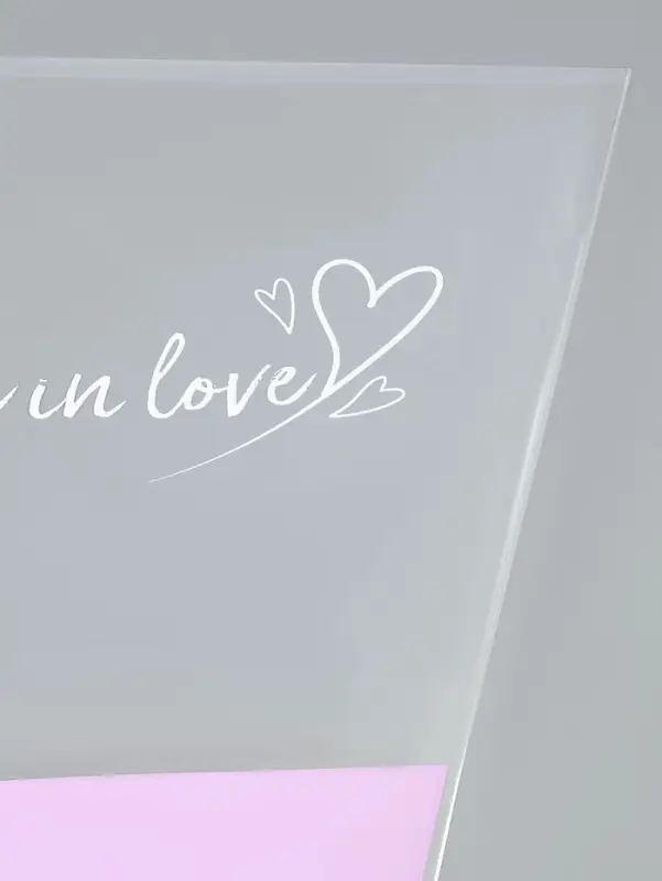 Пакет для цветов конус To be in love, светло-сиреневый, 40&times;50 см