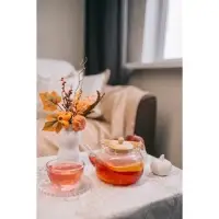 Заварочный чайник &laquo;Эко. Бабл&raquo;, 800 мл, 18&times;13.5&times;12.5 см, с бамбуковой крышкой, металлический фильтр, стекло, прозрачный