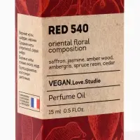 Парфюмерное масло женское VEGAN.Love.Studio Red 540, 15 мл