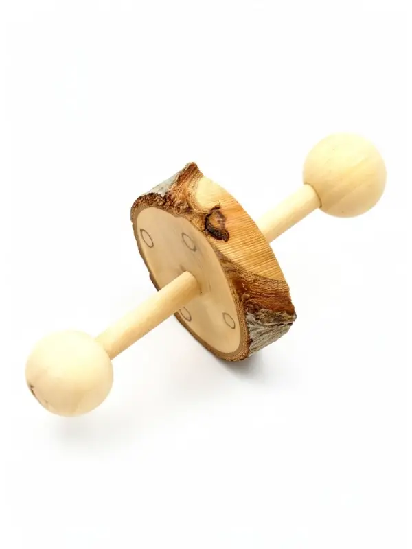 Игрушка для грызунов, погрызушка &laquo;Моноколесо&raquo;, 8&times;4.5 см, дерево