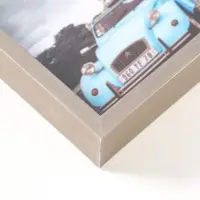 Фоторамка пластик 20х25 см "Ламберто" серебро с белым 26х21х3,5 см