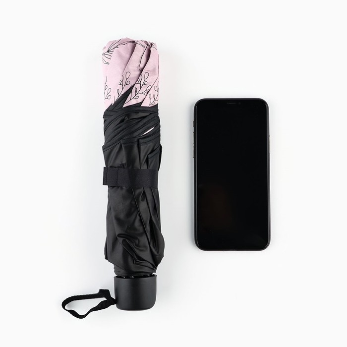 Зонт механический с фигурным краем Зонт механический с фигурным краем "Веточки"