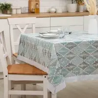 Скатерть на стол &laquo;Кружево&raquo;, нетканая основа, многоразовая, с кружевом, 130&times;140 (&plusmn;5 см), МИКС