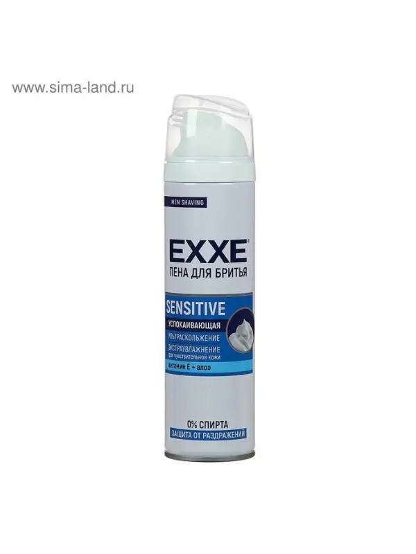 Пена для бритья Exxe Sensitive, для чувствительной кожи, 200 мл