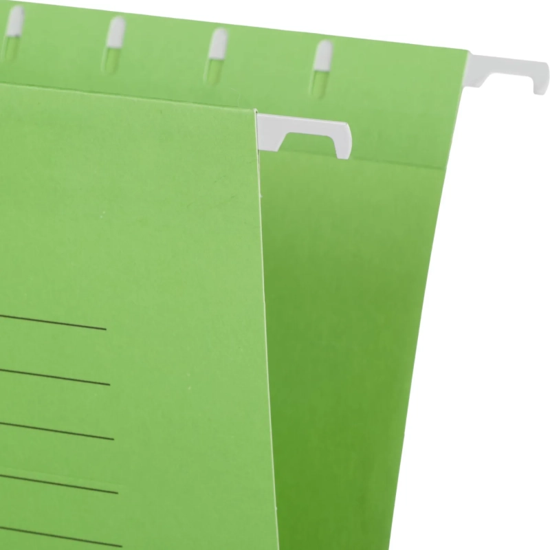 Папка подвесная Attache Foolscap, картон зеленый, до 200л., 5шт/уп