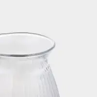 Стакан Veliu, 8&times;8&times;14 см, стекло, прозрачный