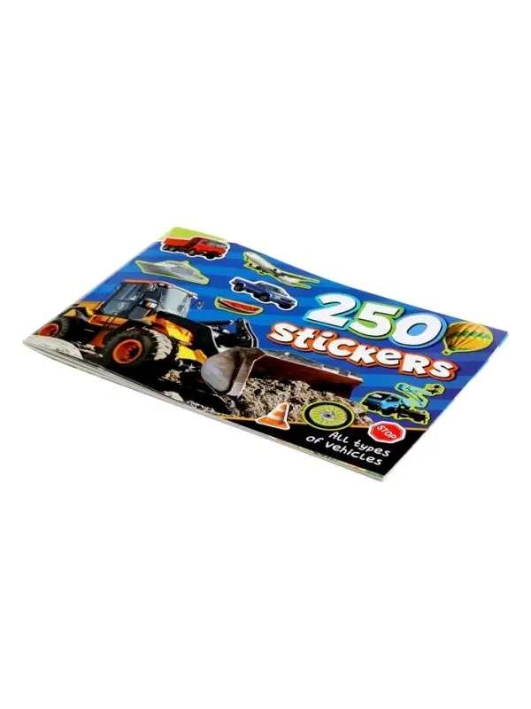 All Types Of Vehicles Sticker Book 250 Stickers For Kids