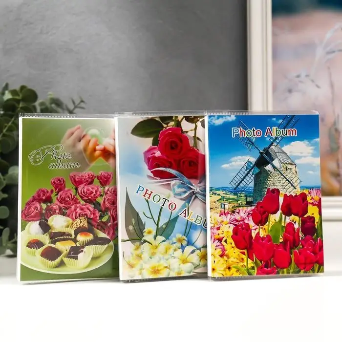 Фотоальбом на 36 фото 10×15 см «Ассорти», 17×12×3 см, МИКС Фотоальбом на 36 фото 10×15 см «Ассорти», 17×12×3 см, МИКС