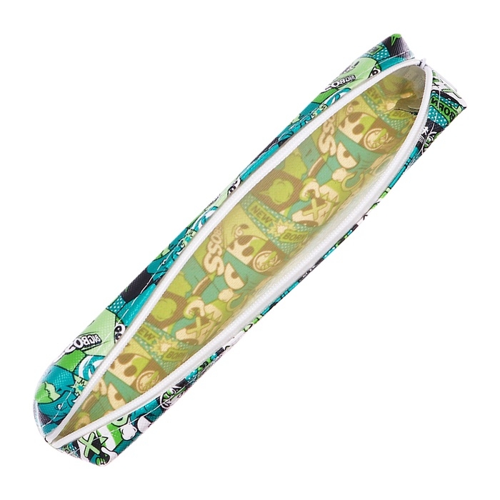 Пенал школьный Пенал школьный "Комикс", на молнии, МИКС