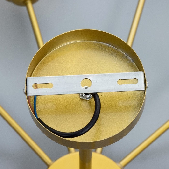 Люстра Люстра "Мурано" 12хЕ27 60Вт золото дымчатый 105х105х35см BayerLux