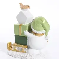 Фигурка с подсветкой &laquo;Снеговичок с птичкой&raquo; 9.3&times;6.1&times;10.5 см
