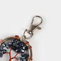 Брелок ловец снов "Древо жизни" 19 см, цв. серый Брелок ловец снов "Древо жизни" 19 см, цв. серый