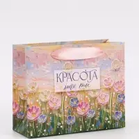 Пакет подарочный &laquo;Красота &mdash; это ты&raquo;, 15&times;12&times;5.5 см