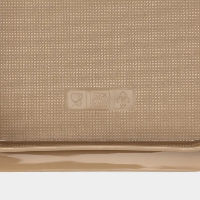 Маслёнка двухсторонняя STOCKHOLM, пластик, 14.5&times;11&times;5.5 см, шоколадная, мокко