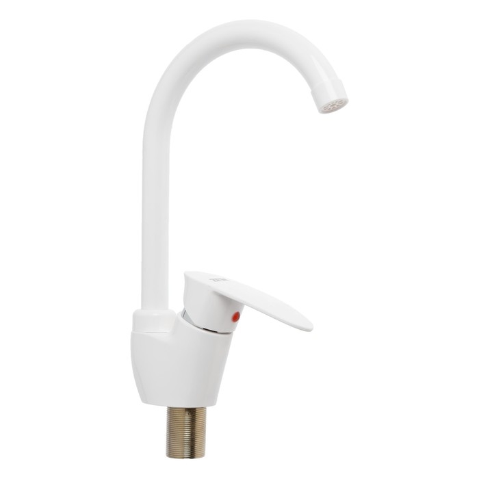 Смеситель для кухни ZEIN Z3666, однорычажный, высота излива 23 см, ABS-пластик, белый Смеситель для кухни ZEIN Z3666, однорычажный, высота излива 23 см, ABS-пластик, белый