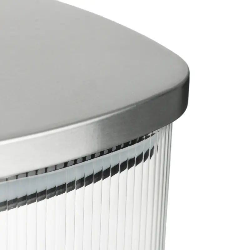 VETTA Рельеф Банка для хранения с металлической крышкой 600мл, 10х10см, стекло