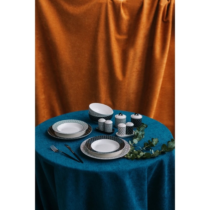 Сахарница с крышкой Доляна «Марокко», 150 мл, цвет чёрный Сахарница с крышкой Доляна «Марокко», 150 мл, цвет чёрный