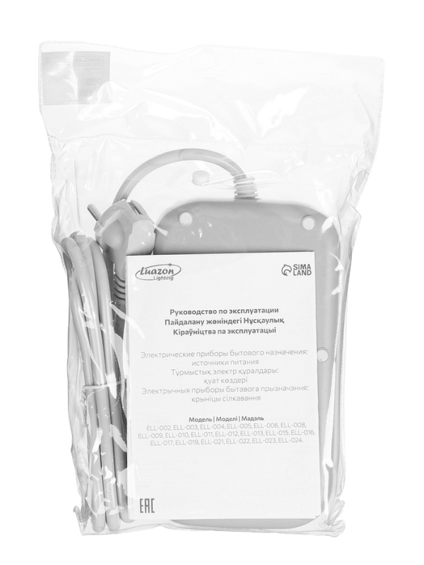 Удлинитель 3 евро + 2 унив.роз, 2м, 1300 Вт, 3х0.75 мм2, 2 USB-A+USB-C, 2.1А, c з/к, с выкл. 10534 Удлинитель 3 евро + 2 унив.роз, 2м, 1300 Вт, 3х0.75 мм2, 2 USB-A+USB-C, 2.1А, c з/к, с выкл. 10534