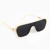 Очки солнцезащитные &laquo;OneSun. Маска&raquo;, uv 400, линза 4.5&times;5.8 см, белый, чёрный