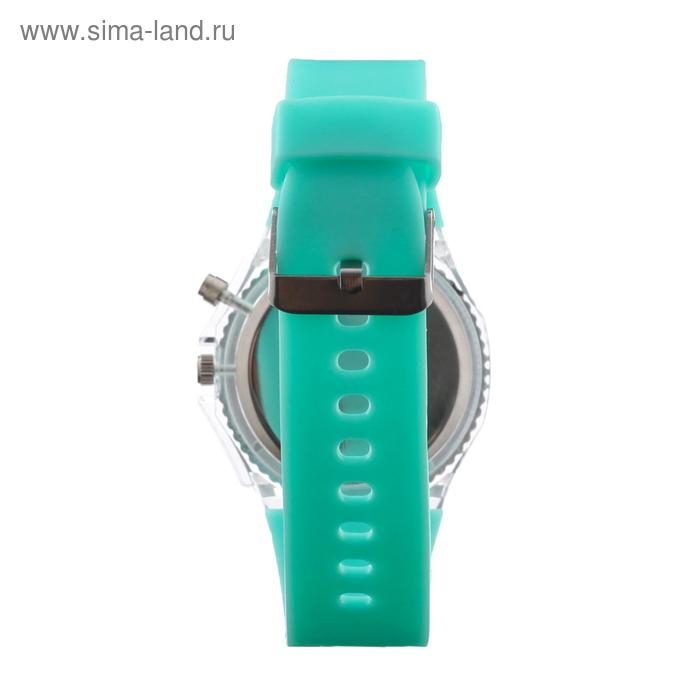 Часы наручные кварцевые женские Часы наручные кварцевые женские "Этни", d-4 см, с подсветкой, бирюзовые