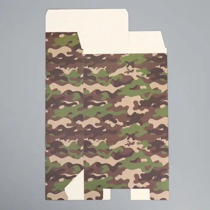 Коробка подарочная складная, упаковка, «Хаки», 22 х 30 х 10 см Коробка подарочная складная, упаковка, «Хаки», 22 х 30 х 10 см
