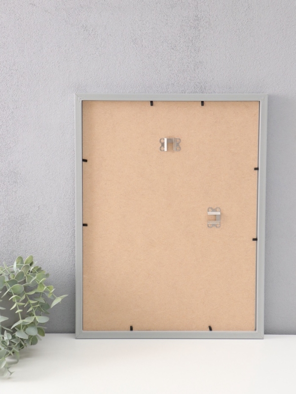 Фоторамка пластик Фоторамка пластик "МИРАМ" 30х40 св. серый