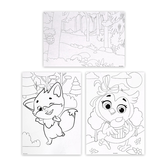 Набор для росписи «Лесные зверята» Набор для росписи «Лесные зверята»