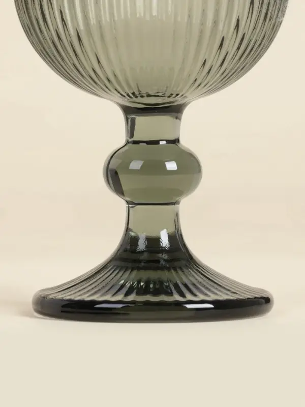 Бокалы для вина SL Home &laquo;Модерн&raquo;, 250 мл, 8&times;14.5 см, набор 2 шт., стекло, графитовые