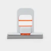 Мини швабра с насадкой ПВА с отжимом, насадка 14х3, серо-оранжевая