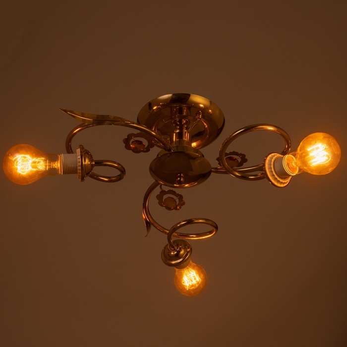 Люстра Люстра "Виола" БП 3х40Вт Е27 Золото МОДЕЛЬ: 2612379