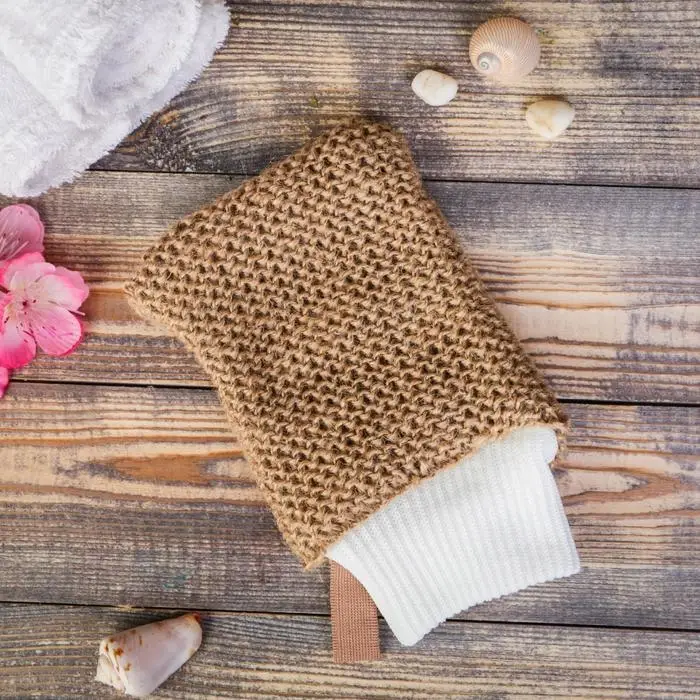 Мочалка Мочалка "Рукавица", джут, 23х11см