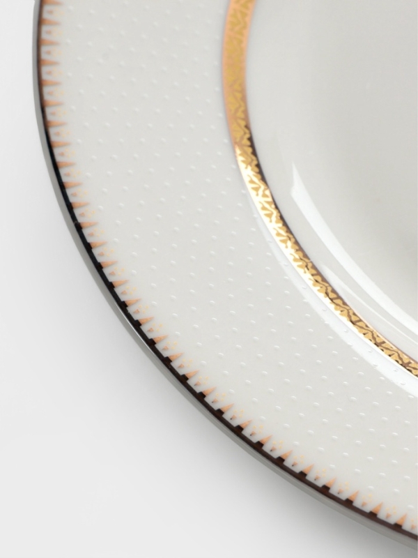 Тарелки WY Grace, d=20.5 см, набор 2 шт., фарфор, белые