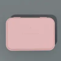Органайзер с крышкой, для гигиенических принадлежностей, 14&times;9.5&times;3.5 см, розовый
